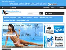 Tablet Screenshot of maisondumaillot.com